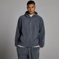 sudadera con capucha y cremallera 14 de felpa para hombre de mp - granite - xs