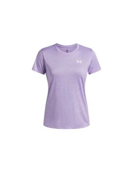 Camiseta de Fitness Under Armour Tech Ssc- Twist Mujer Morado