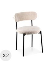 set de 2 sillas bicolor