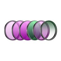 filtros sunnylife oa6-fi109 para dji osmo action 6 cpl nd8 nd16 nd32 nd64 black mist