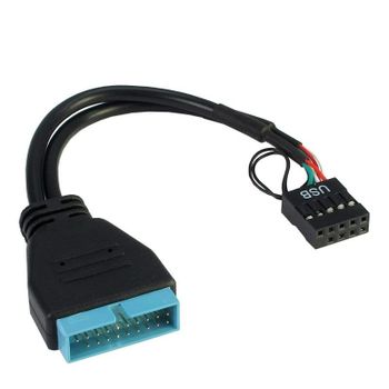 Cable USB Interno Inter-Tech 0,15 m Adaptador Macho Hembra