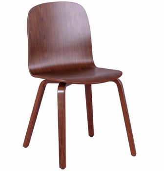Silla nórdica de diseño en madera de nogal