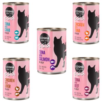 Cosma Original o Asia 24 x 400 g - Pack Ahorro - Asia Pack mixto I: 5 variedades