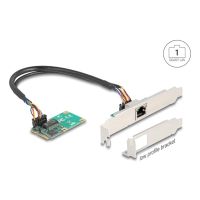 tarjeta de red delock 95268 mini pci express 25 gbps low profile wake on lan