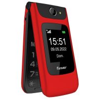 telefono movil funker c200 comfort 4g tapa doble pantalla hd boton sos rojo