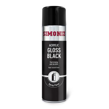 Gloss Black Spray Paint 500ml