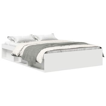 Estructura De Cama Blanca 120x200 Cm Vidaxl