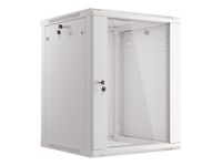 armario rack mural lanberg wf01-6615-10s 15u 19 60kg ip20 gris ral7035 puerta cristal