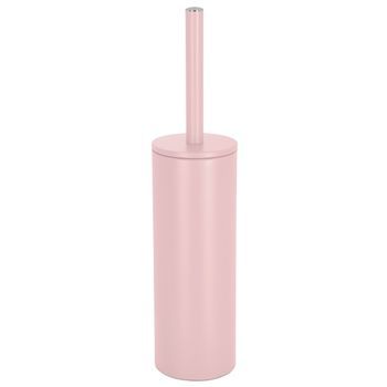 Escobilla De Baño Spirella Con Soporte De Acero Inoxidable Akira Rosa Mate