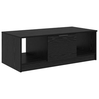 Mesa De Café | Mesa De Centro Roble Negro 102 X 50 X 36cm Madera De Ingeniería