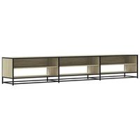 mueble para tv madera de ingenieria roble sonoma 270x40x46 cm vidaxl