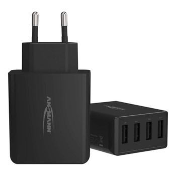 Cargador Ansmann HC430 Interior 4 Puertos USB 2.0 Negro
