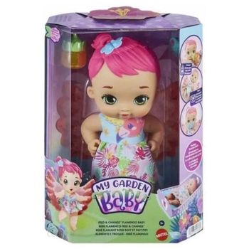 Mattel mattel my garden baby flamingo pink baby and pee (hpd12)