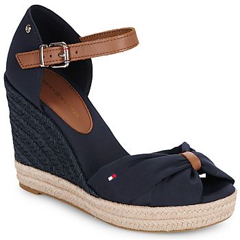 Tommy Hilfiger Alpargatas BASIC OPEN TOE HIGH WEDGE para mujer