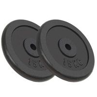 discos de pesas de hierro fundido 2 uds 2x15 kg vidaxl