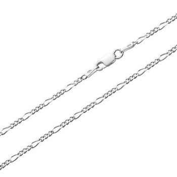 Cadena de plata 925: cadena figaro plata 2mm