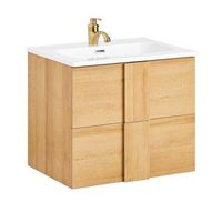 mueble para debajo del lavabo armario colgante para cuarto de bano con 2 cajones y 1 lavabo blanco 61 x 46 x 54 cm bzr172-n sobuy es