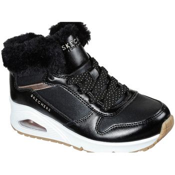 Skechers Botas Bottines uno cozy on air noir/rose doré para niña