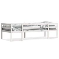 estructura de cama de ninos madera maciza pino blanco 75x190 cm vidaxl
