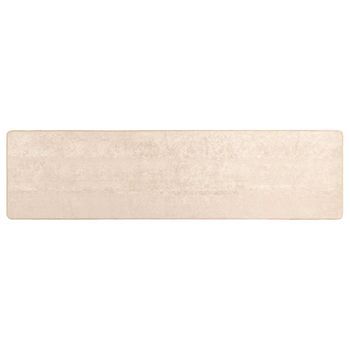 Pasillo De Alfombra Marsa Crema 100 X 300 Cm Poliéster Y Pvc