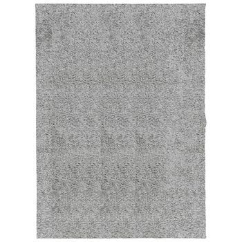 Alfombra Peluda De Pelo Largo Moderna Pamplona Gris 140x200 Cm Vidaxl
