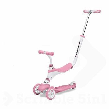 Patinete Evolutivo Scribble 5 En 1 Pink 28575 Mondo