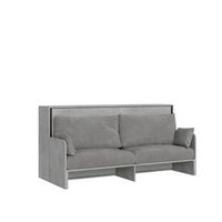 cama abatible individual horizontal kando sofa con colchon cemento