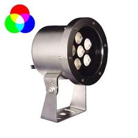 foco piscina acero 316 rgb led 6x3w ip68 24v dc 30grados 528lm aqualight