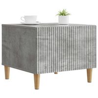 mesa de cafe - mesa de centro - mesa baja gris hormigon 49 x 50 x 40 cm madera de ingenieria
