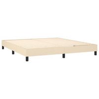 somier de laminas sobre patas estructura de cama 180x200 cm tela crema tdl0207257
