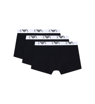 Emporio Armani para hombre. EM000259_AF14131 Set 3 Bóxers Logo EA negro (XXL), Homewear, Algodón