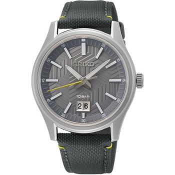 Seiko Watches Reloj Deportivo Hombre Seiko SUR543P1 39.5mm 100m WR Cristal de Zafiro Correa de Tela