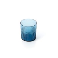 vaso de vidrio en azul 88x88x95 cm