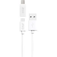 jivo micro usb cable with mini usb adapter - 1 m