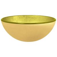 lavabo de bano moderno  lavabo de vidrio templado dorado 30x12 cm