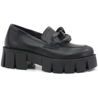 divine follie mocasines mocassino carrarmato catena black df2150 para mujer