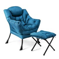 costway sillon reclinable con otomana butaca de ocio con almohada reposapies reposabrazos sofa para salon dormitorio 75 x 81 x 945 cm