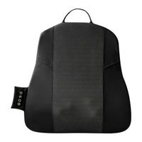 masajeador ergonomico recargable hy-kb-2025 para espalda cuello y hombros 3 modos de masaje con 2 velocidades 2 intensidades de calor cinta de ajuste para sillas y asientos 48x5x53 cm color negro