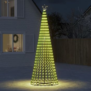 Árbol De Navidad | Decoraciones De Navidad Cono De Luz 688 Leds Blanco Cálido 300 Cm Cfw892791