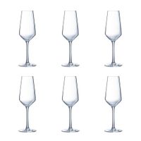 juego de 6 copas flauta vidrio 23 cl