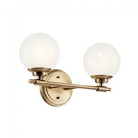 aplique de pared para banos benno 2 luces