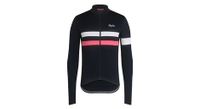 maillot manches longues rapha brevet bleu fonce   rose