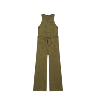 A|X Armani Exchange para mujer. XW002013AF21551F7050 ono de viscosa jacquard con cinturón verde (XS), Casual, Sin mangas / Tirantes