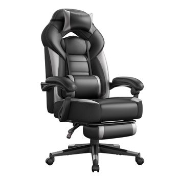 Silla de Oficina con Diseño Ergonómico, Grigio + Nero