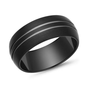 Anillo de tungsteno superficie bicolor