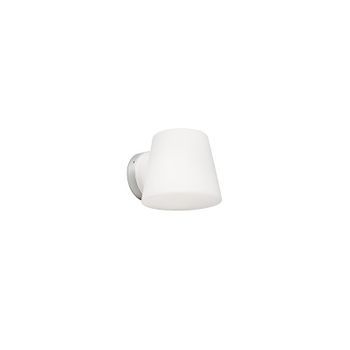 Lampara Aplique Faro Barcelona Bianca 63510 Cromo