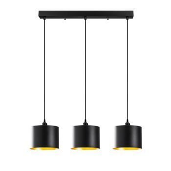 Lámpara De Techo Berceste-195black-s1 Negro Metal 70x20x110 Cm