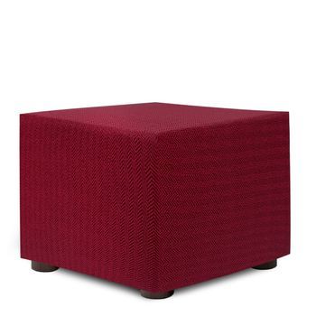Funda Protectora Puf Premium Jaz 40 X 40 Burdeos