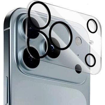 Protector cámara Cool iPhone 17 Pro Cristal templado 9H transparente