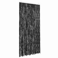 cortina mosquitera chenilla gris antracita 118x220 cm vidaxl